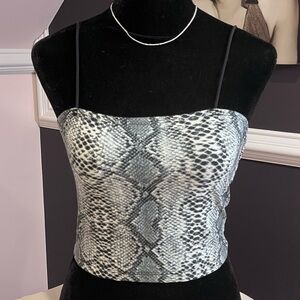 forever21 snakeskin tank xs